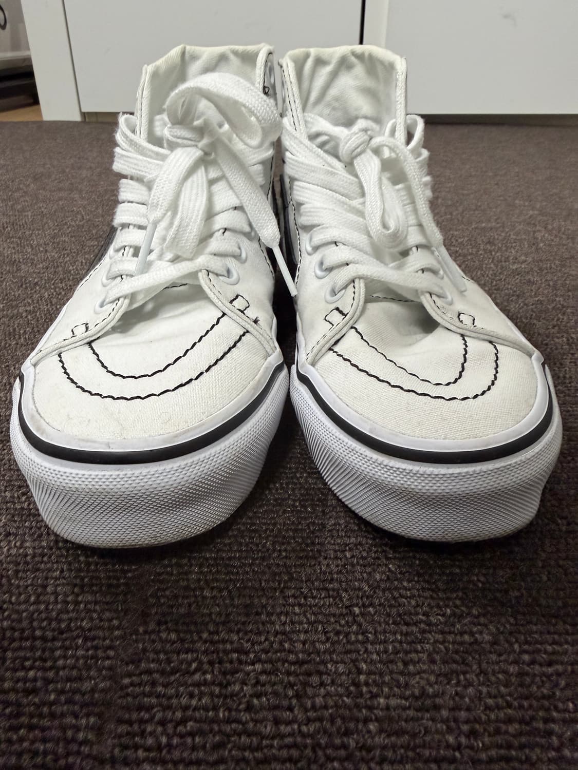 반스 스케이트하이 화이트 235 상품이미지3