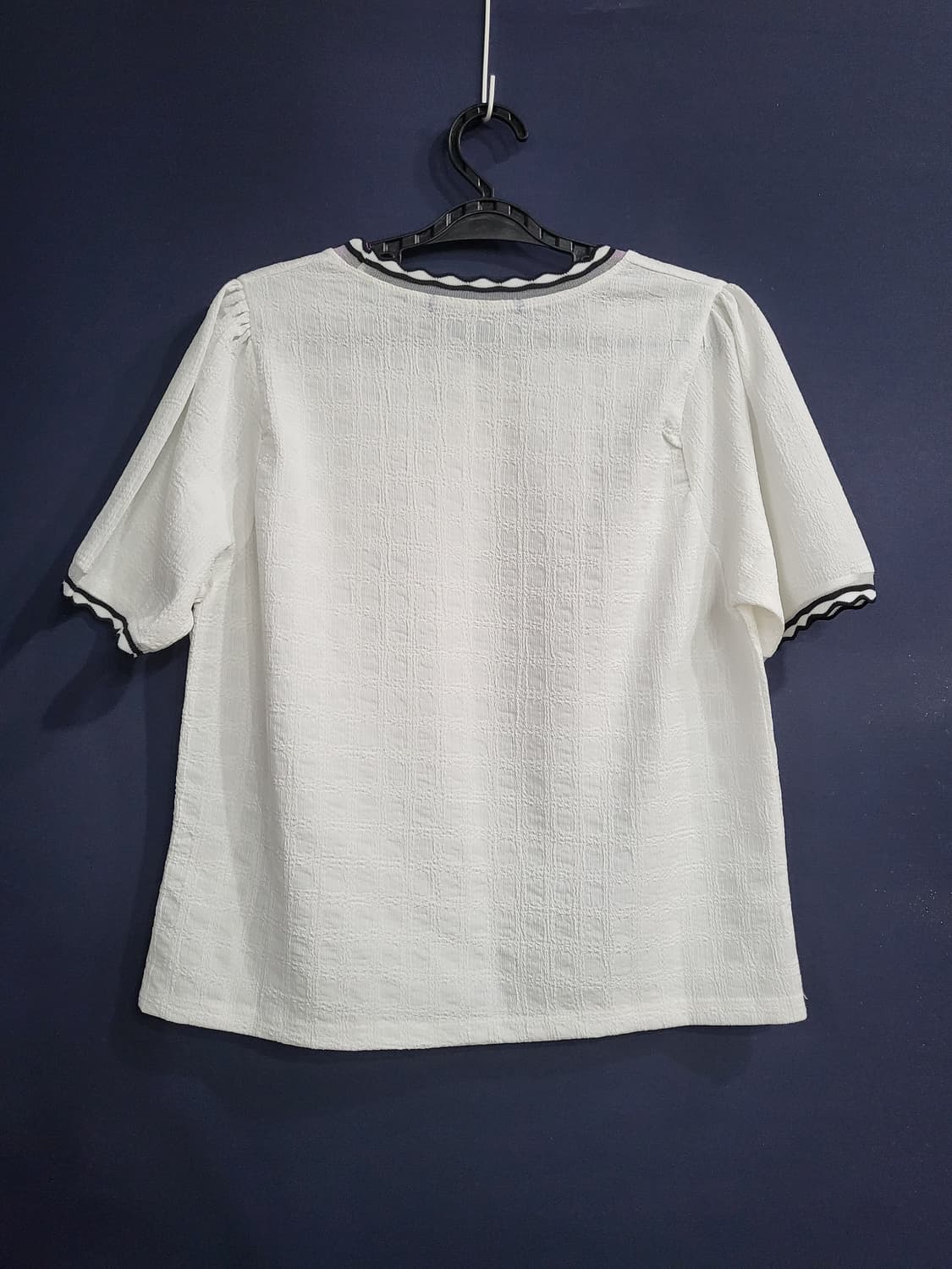 colincos시어서커 물결 블라우스(새상품) 상품이미지4