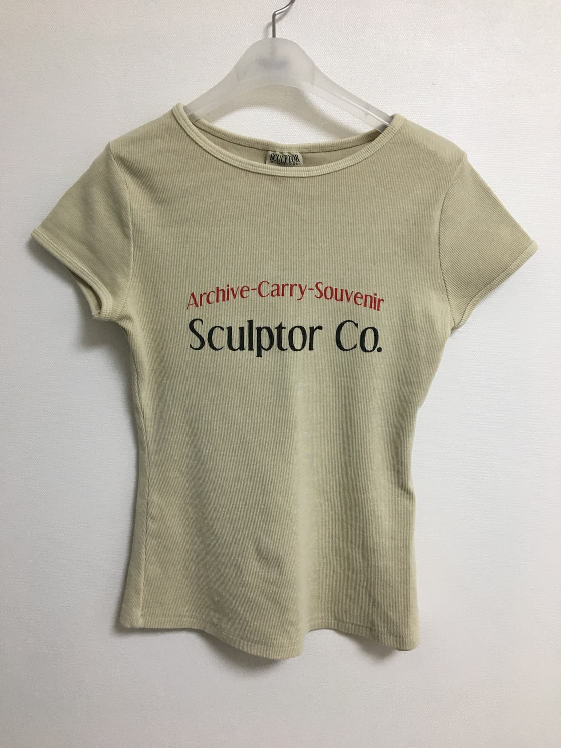 스컬프터 Archive Pigment Baby Tee Dusty Ivor 상품이미지2