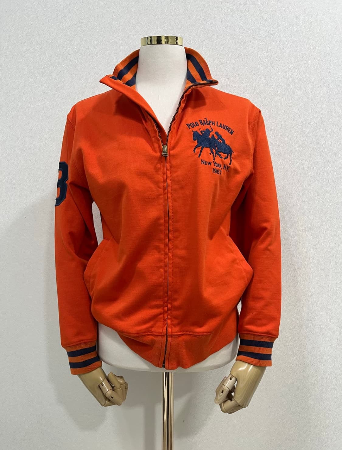 폴로 랄프로렌 빅포니 집업 져지 오렌지 상품이미지1