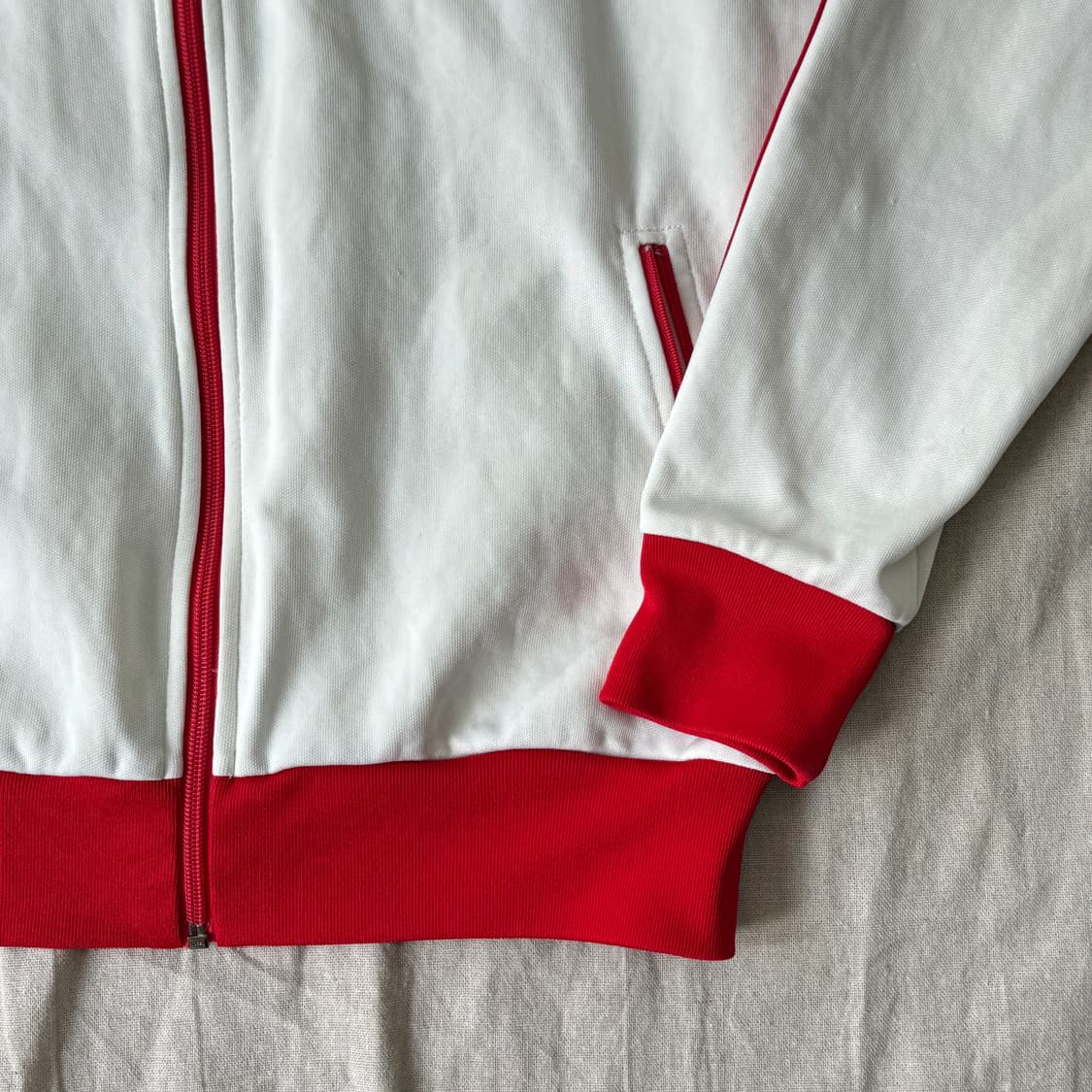 아디다스 캐나다 흰빨 트랙탑 져지 100 상품이미지4