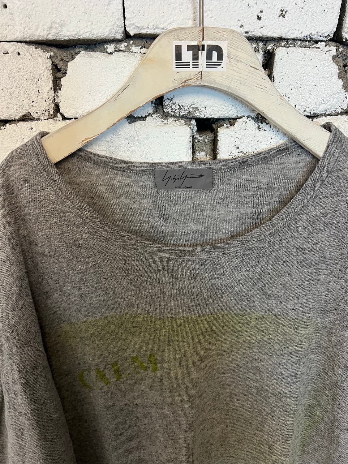 요지야마모토 뿌르 옴므 라미 티셔츠 3사이즈 상품이미지2