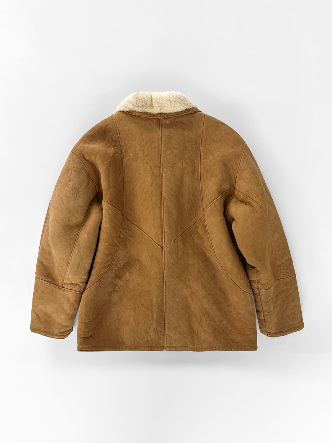 80~90s 빈티지 램스킨 시어링 무스탕 자켓 상품이미지3