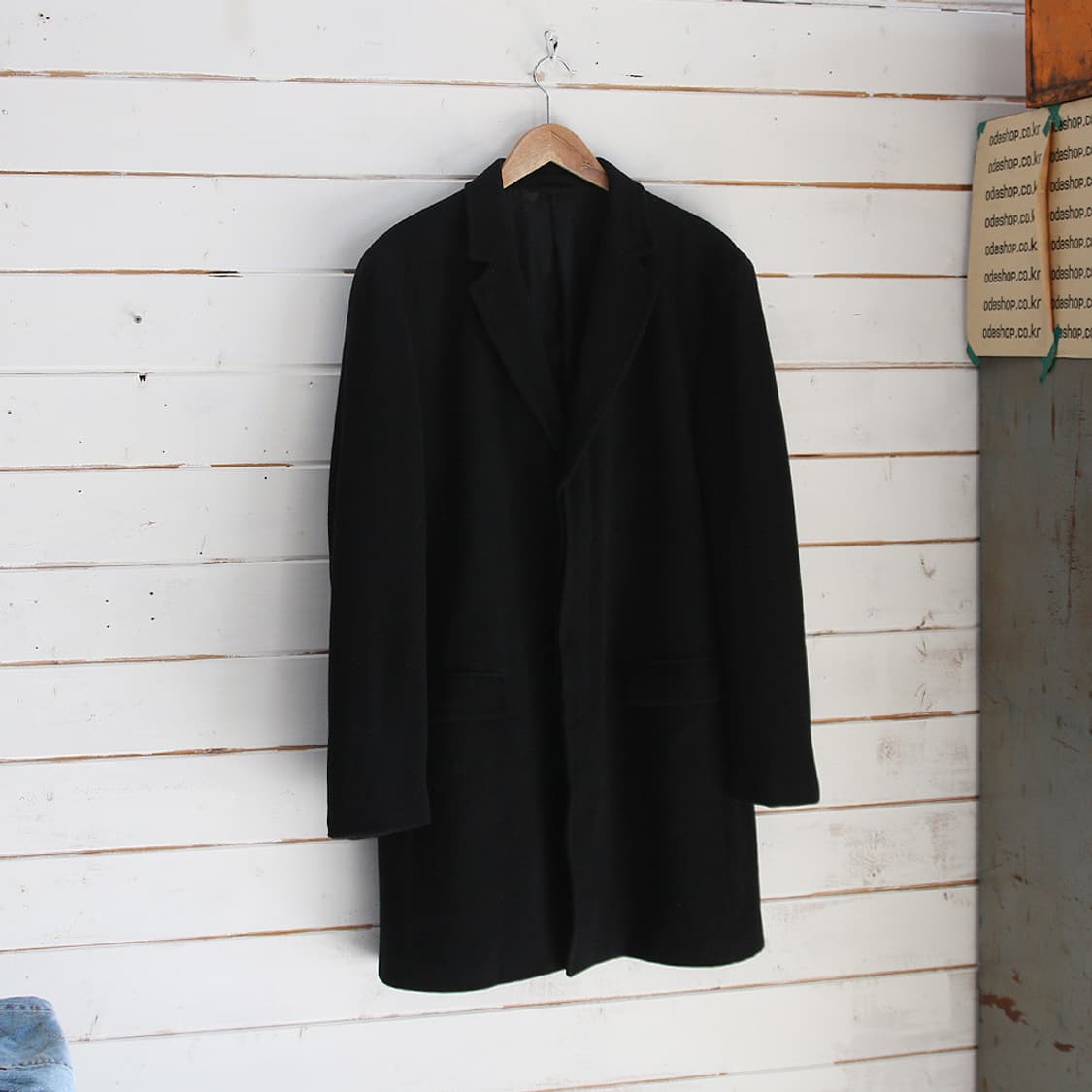 (착용컷) DKNY 울 싱글 코트 (남성용 100-103) 상품이미지1