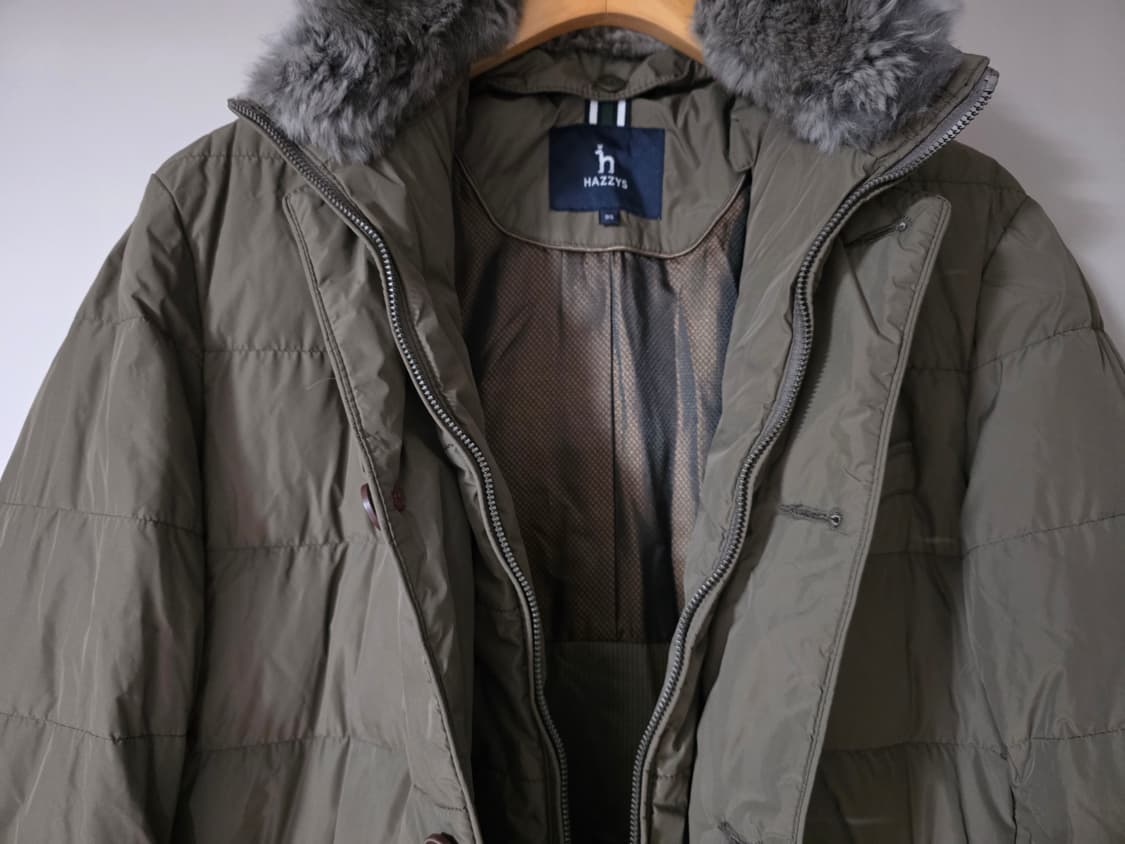 헤지스 남성 브라운 탈착퍼 구스다운점퍼. 싸이즈 95   상품이미지3