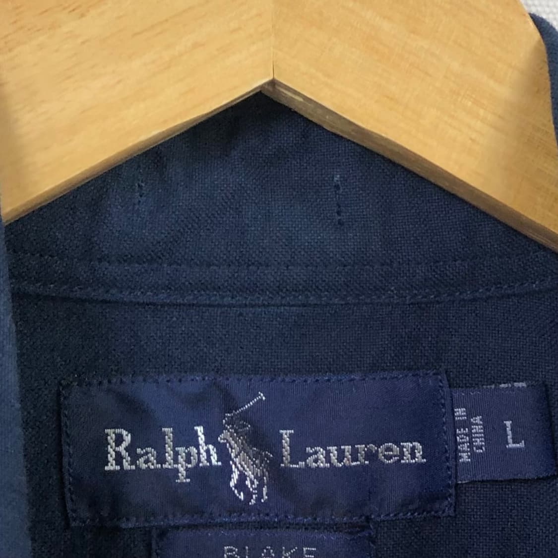 L 폴로 네이비 옥스포드 셔츠 상품이미지3