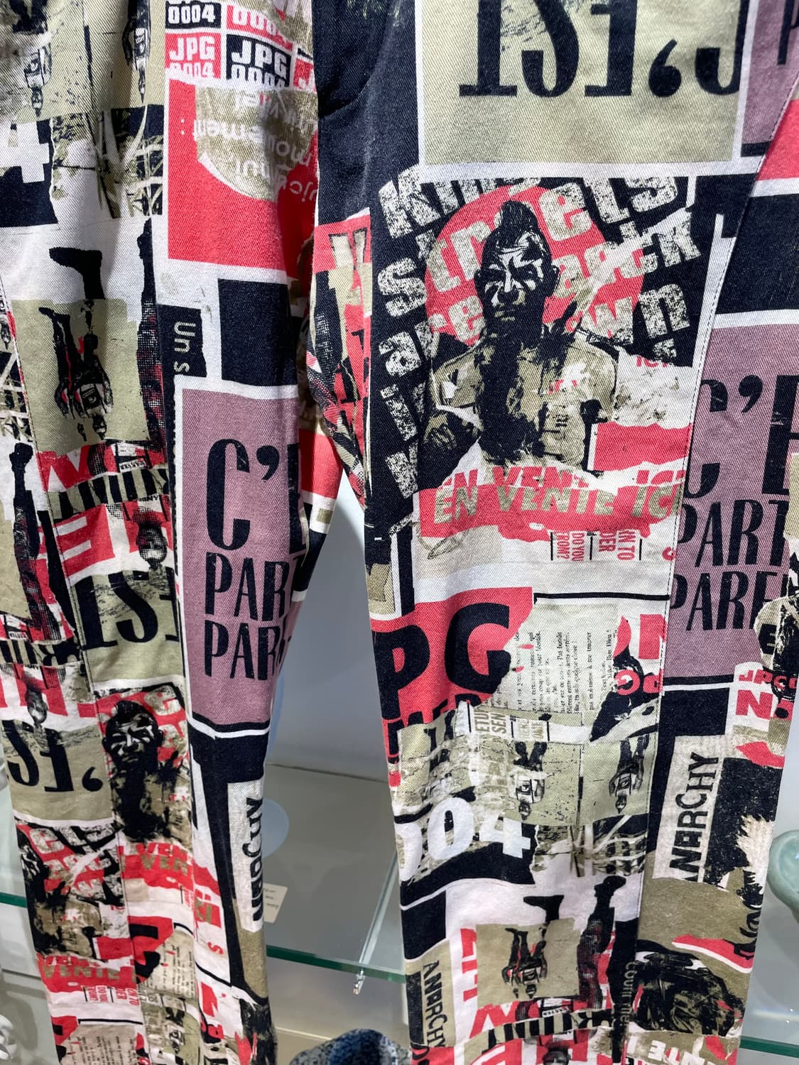 00’s 장 폴 고티에 anarchy fight  racism pants 상품이미지3