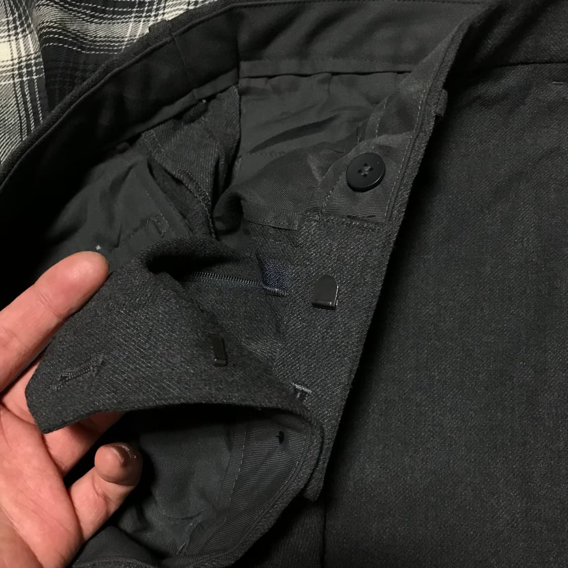 유니클로 재팬라인 동복 기지바지 그레이 슬랙스 상품이미지5