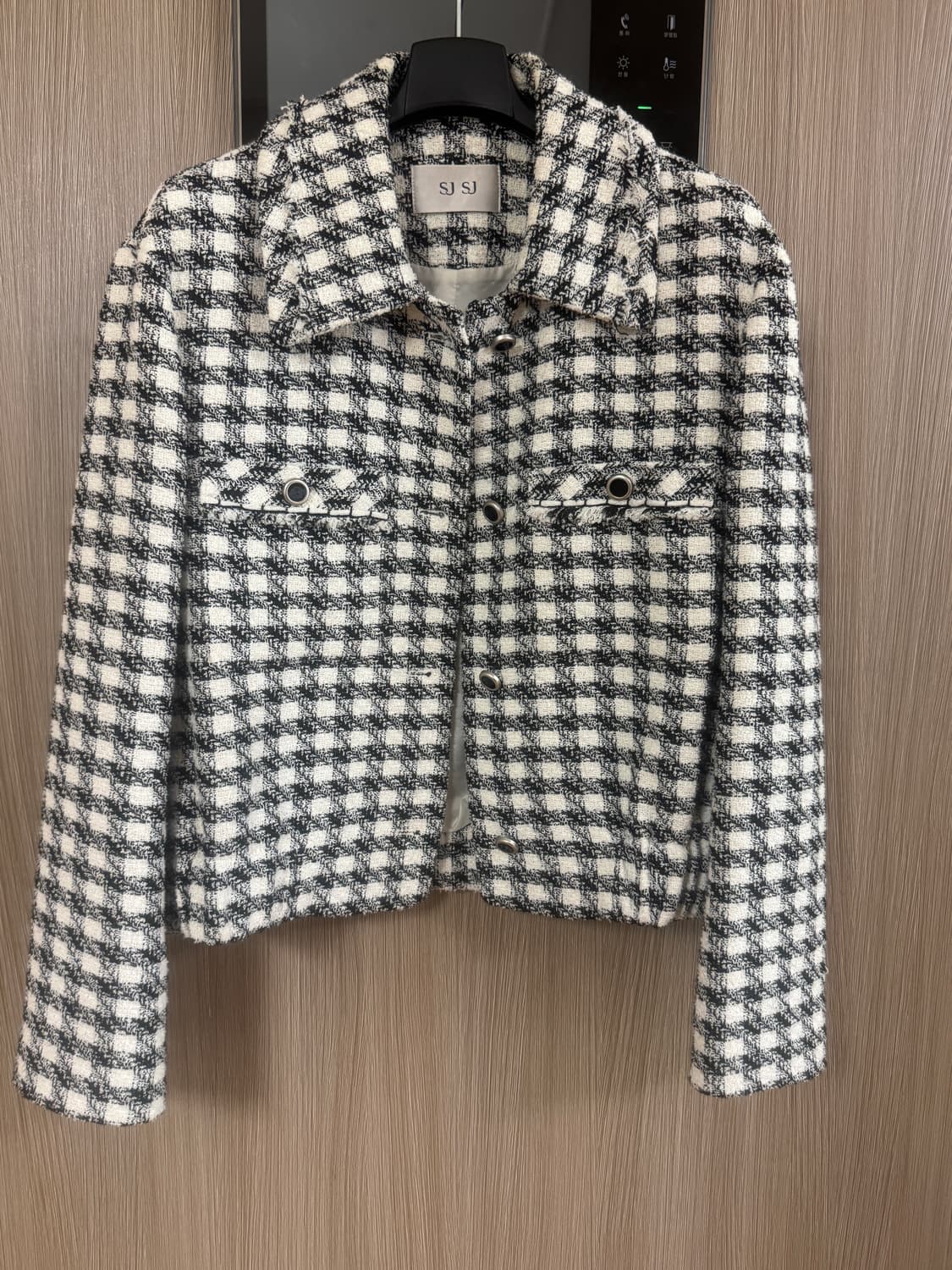 SJSJ 체크 트위드 자켓 상품이미지1