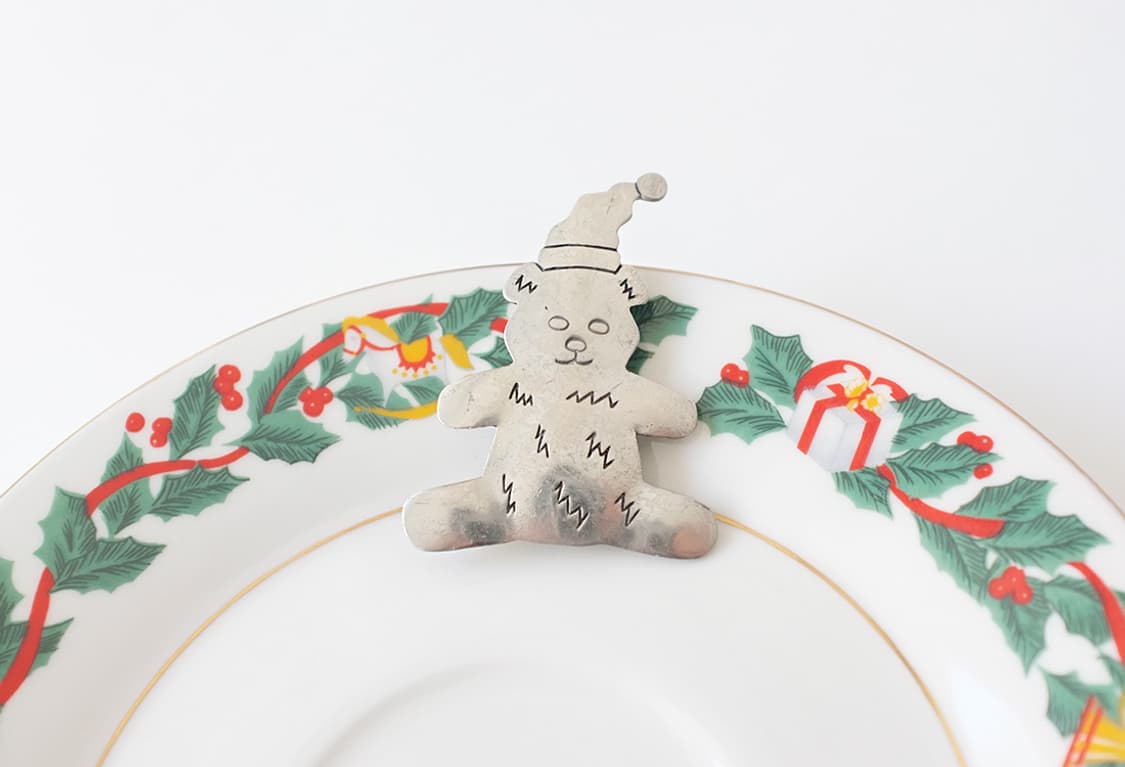 1980s 귀여운 크리스마스 테디베어 빈티지브로치 빈티지악세사리 상품이미지3