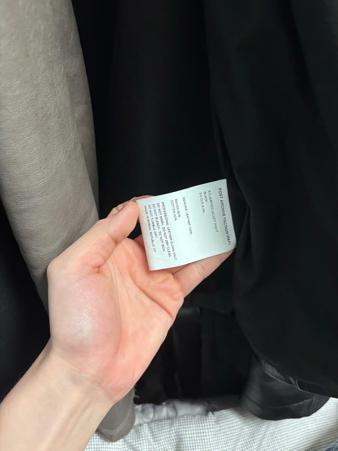 포스트아카이브팩션 6.0 레더자켓 M 상품이미지8