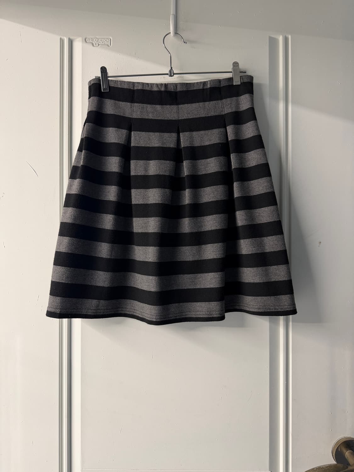 일본빈티지 스트라이프 핀턱 미디스커트 상품이미지9