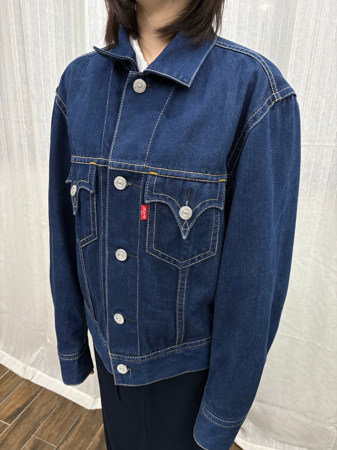 리바이스 빈티지 타입1 아이코닉 스티치 데님 청자켓 상품이미지2