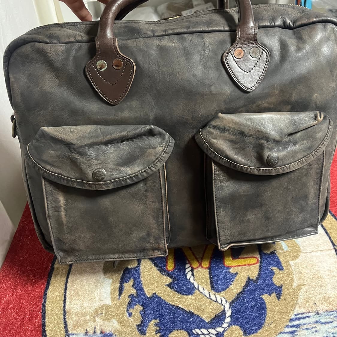 RRL 레더 브리프케이스 더블알엘 가죽 가방  상품이미지2