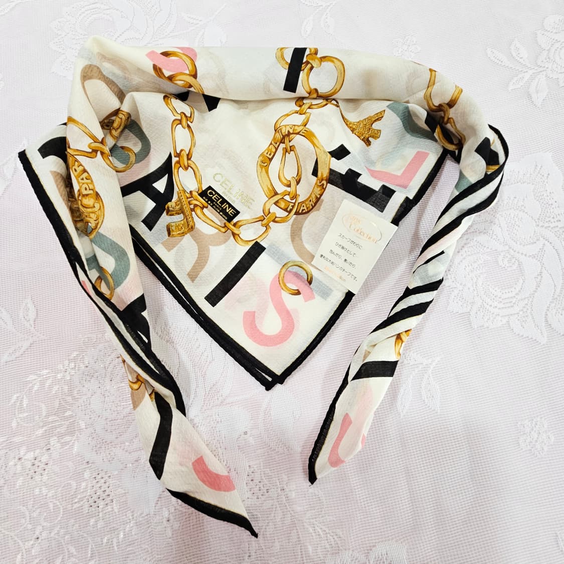 셀린느 스카프 체인 프린팅 상품이미지5