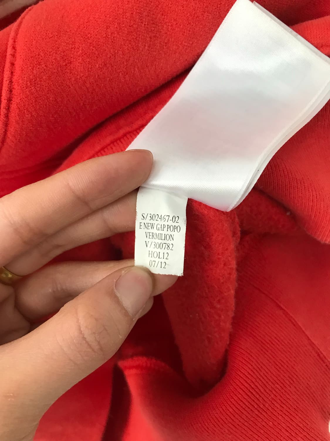 Gap 갭 레드 후드티 상품이미지6