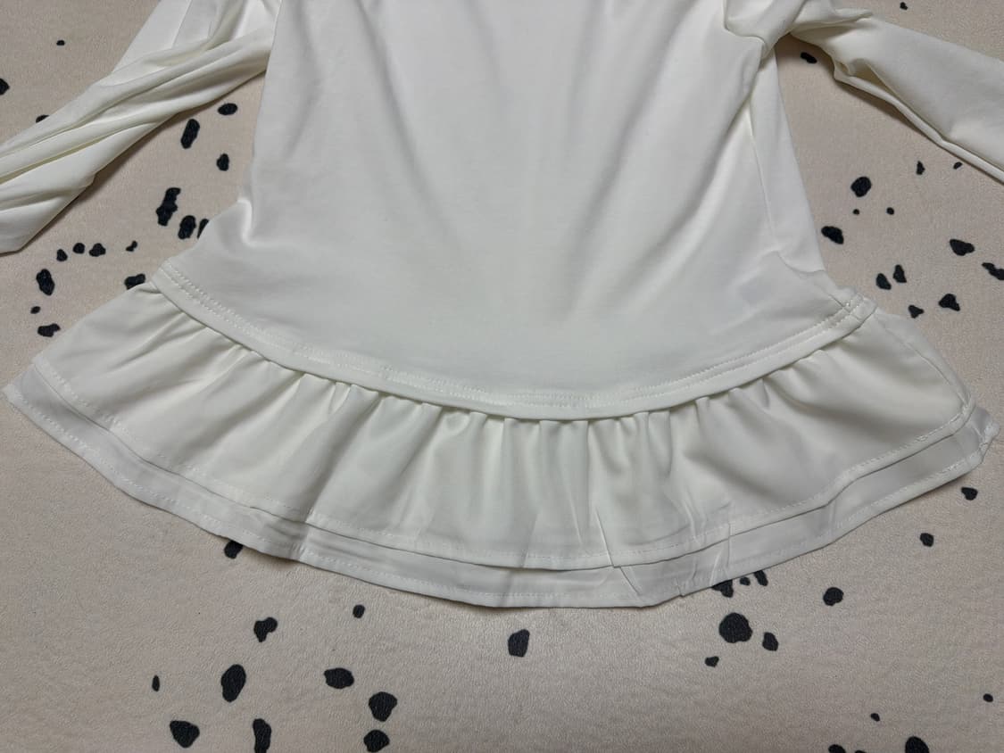 쉬인 레이어드용 프릴 긴팔티 상품이미지5