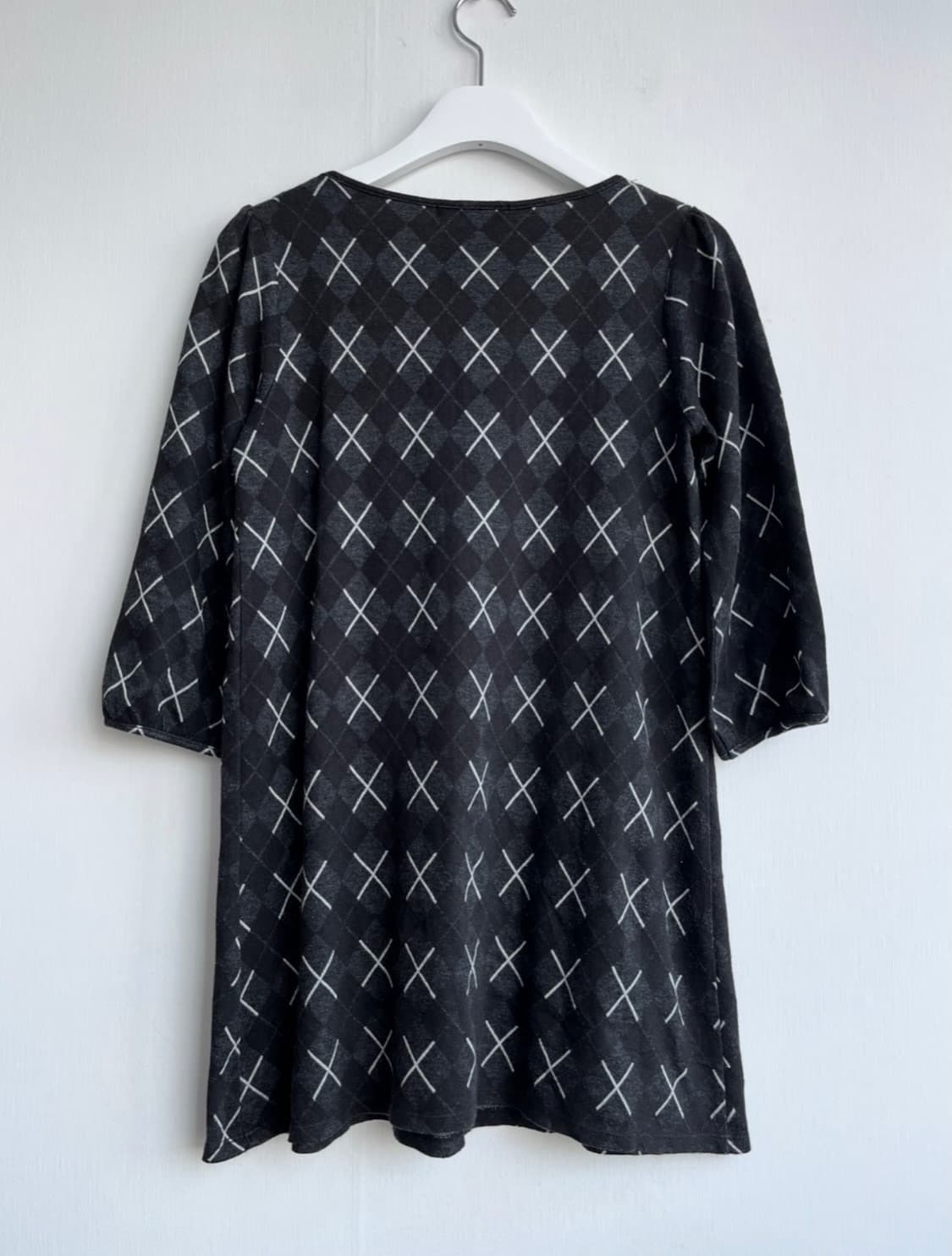 KLEIN PLUS 블랙 아가일 튜닉  상품이미지4