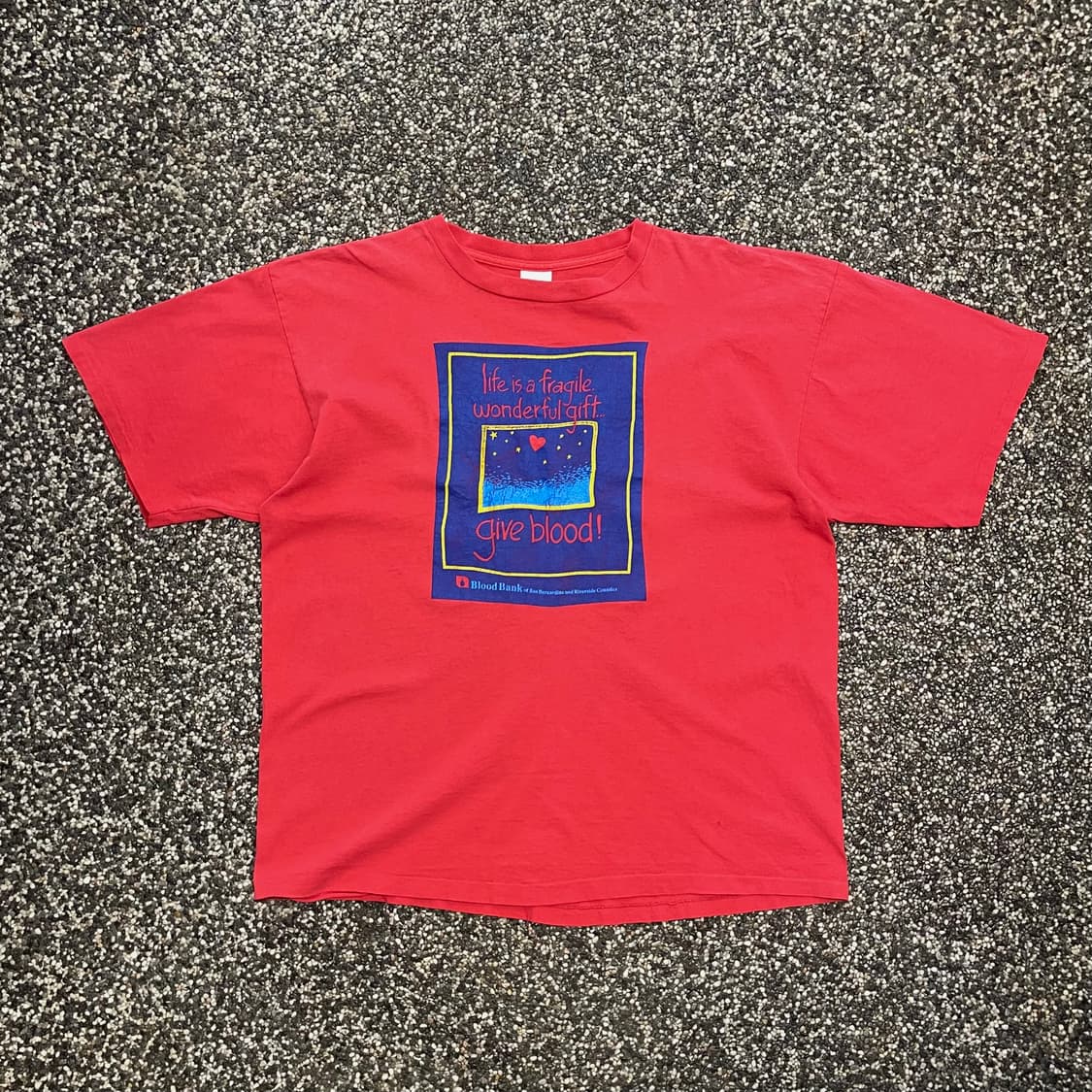 90s 블러드뱅크 프로모 빈티지 싱글스티치 티셔츠 (XL) 상품이미지1