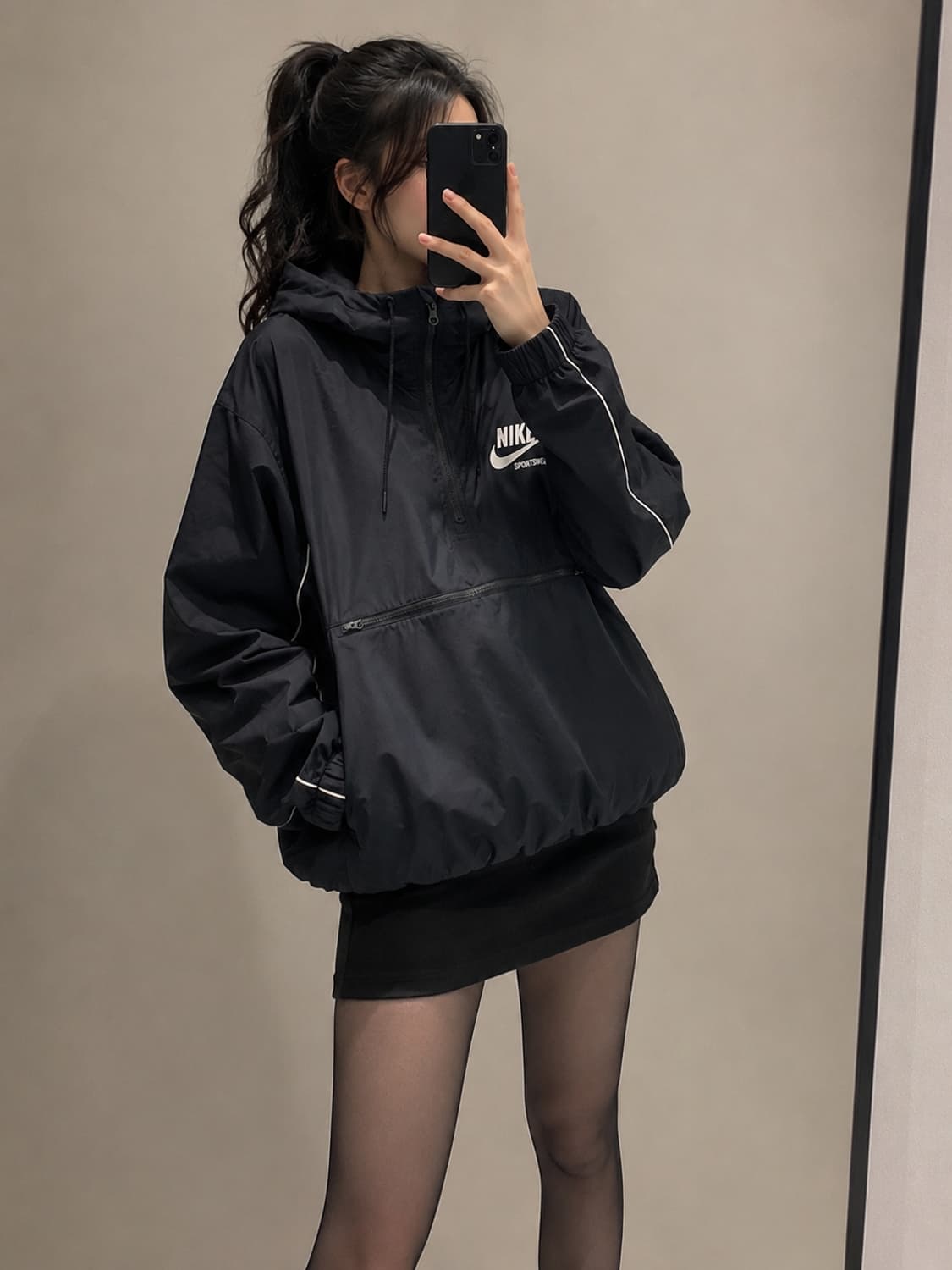 🖤 나이키 NSW 반집업 후드 아노락 L 상품이미지1