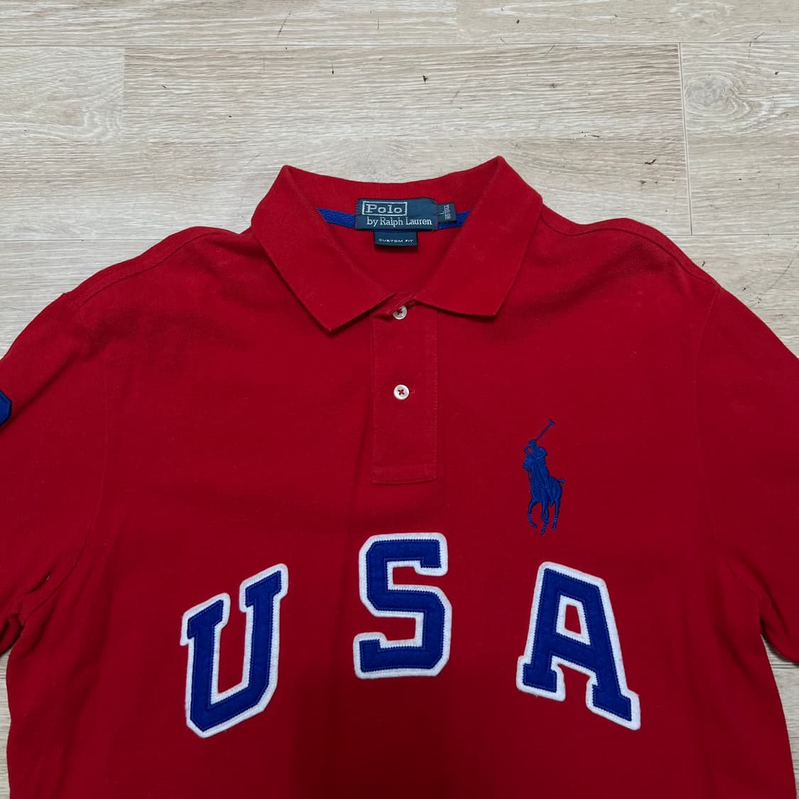 폴로 랄프로렌 USA 포니 빅로고 PK 반팔 카라티 [레드] L/100 상품이미지2