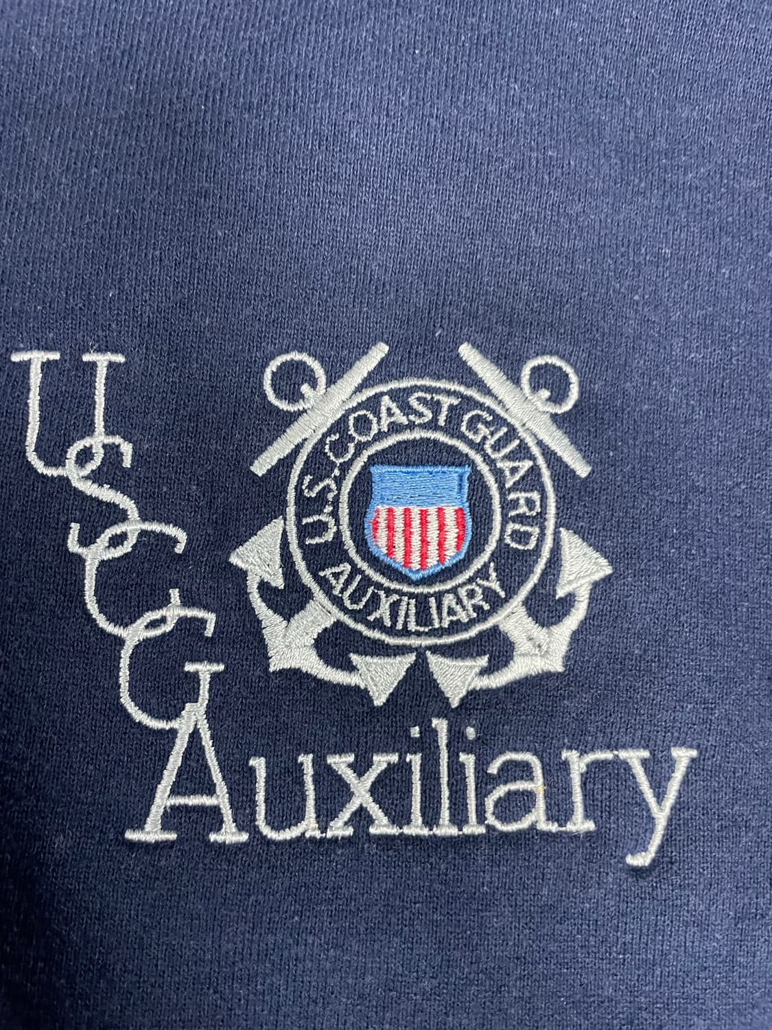 90s RUSSELL US NAVY 코스트가드 스웻 상품이미지4