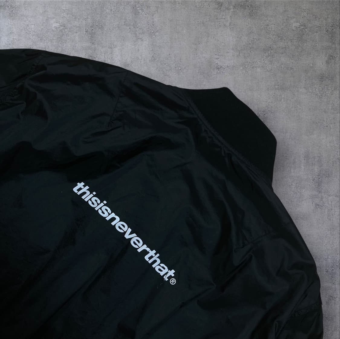 디스이즈네버댓 스펠아웃 블랙 봄버 자켓 상품이미지4