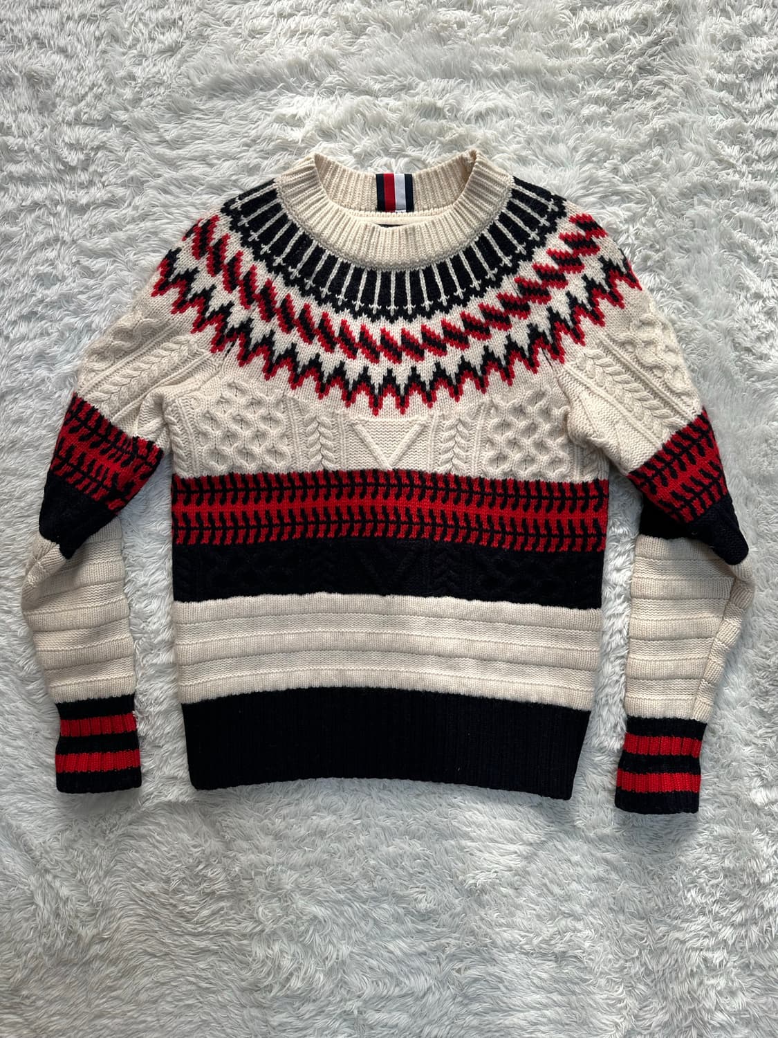 타미 힐피거 페어 아일 패턴 스웨터 S 상품이미지1