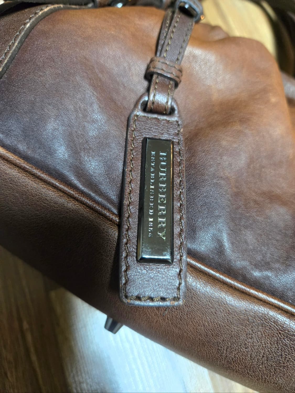 버버리 프로섬 브라운 가죽 토트백 숄더백 상품이미지2