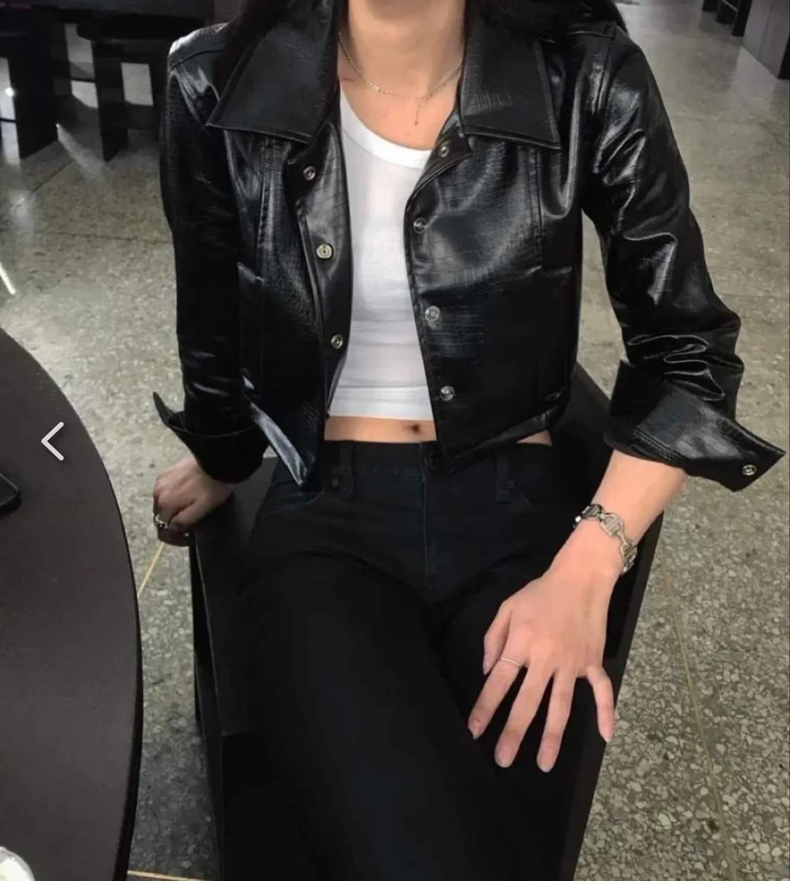 Bohemian Seoul 보헤미안 서울 레더 크롭 자켓 상품이미지1