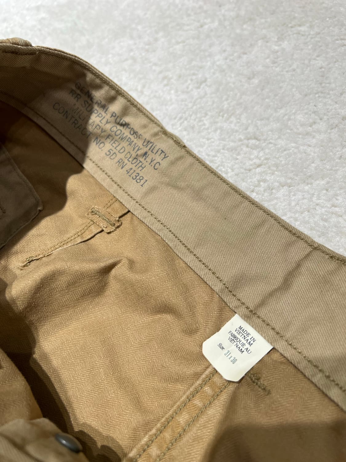 RRL 헤링본 트윌 카고 팬츠 31x30 상품이미지6