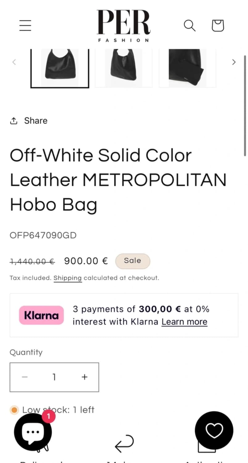 Off-White 호보 숄더백 (더스트백/개런티있음/무료배송) 상품이미지6