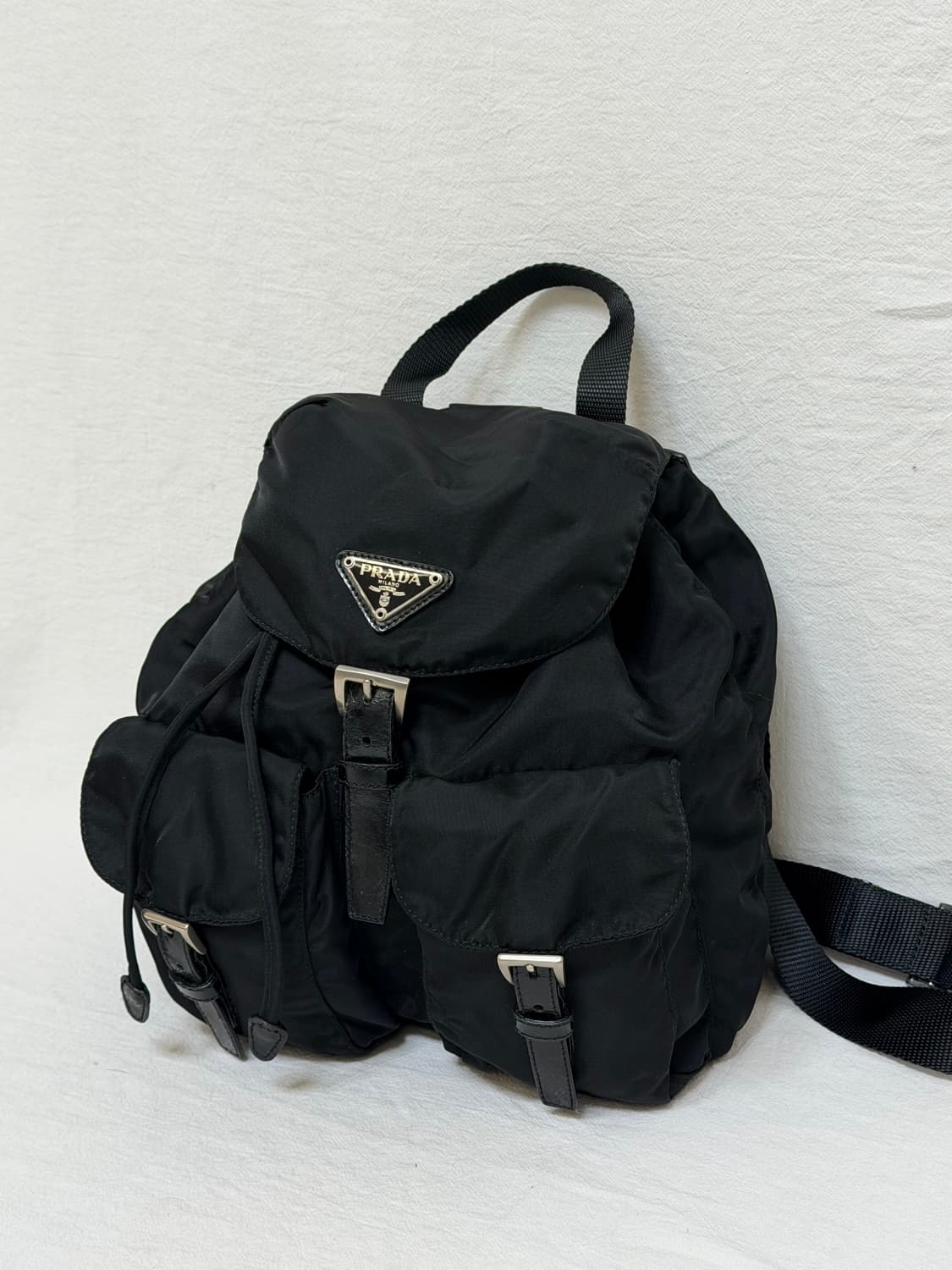 정품 프라다 포코노 나일론 투포켓 스몰 블랙 상품이미지2