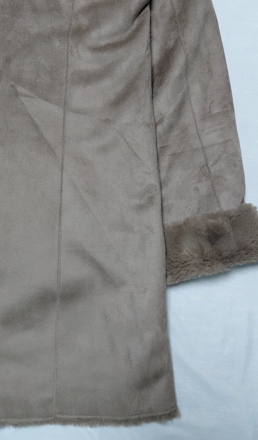 [새상품/55] 어반리서치 써니라벨 노카라 페이크 무스탕 코트 상품이미지8