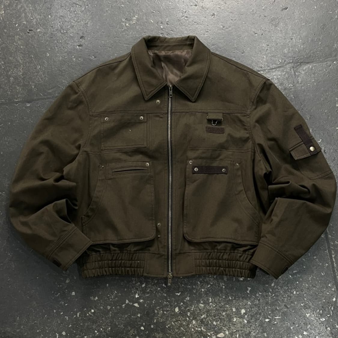 100 엘무드 워크 포켓 치노 블루종 자켓  상품이미지1