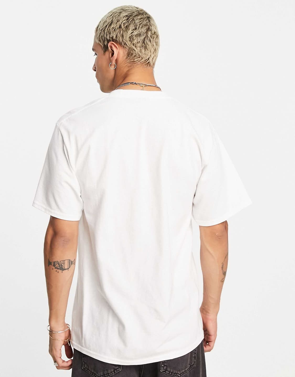 허프 HUF 로고 화이트 반팔 티셔츠 상품이미지3