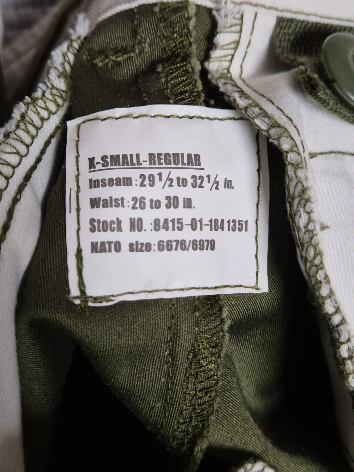 YMCLKY M65 필드팬츠 올리브 XS (26~30사이즈) 상품이미지8