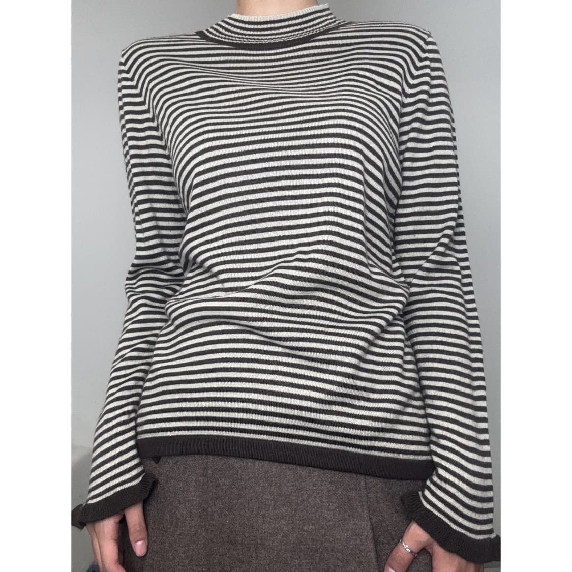 빈티지 브라운 롱슬리브 이너 상품이미지1