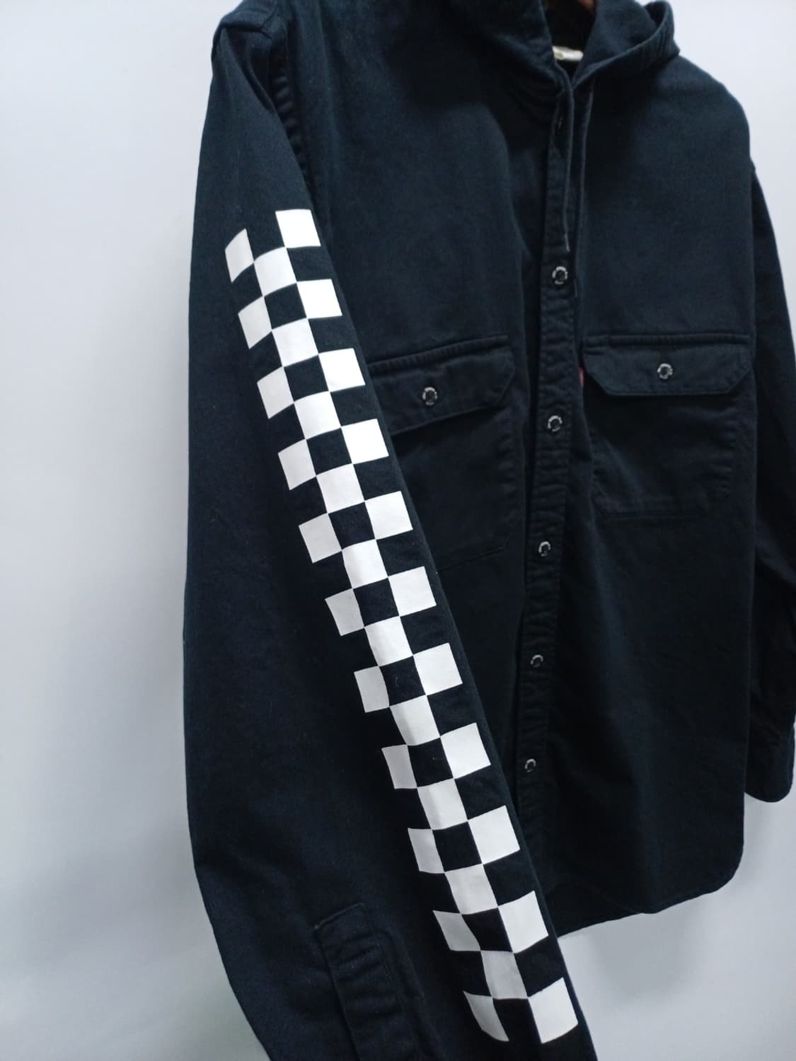 ​리바이스 남성 체커보드 로고 후드 셔츠 자켓 상품이미지7