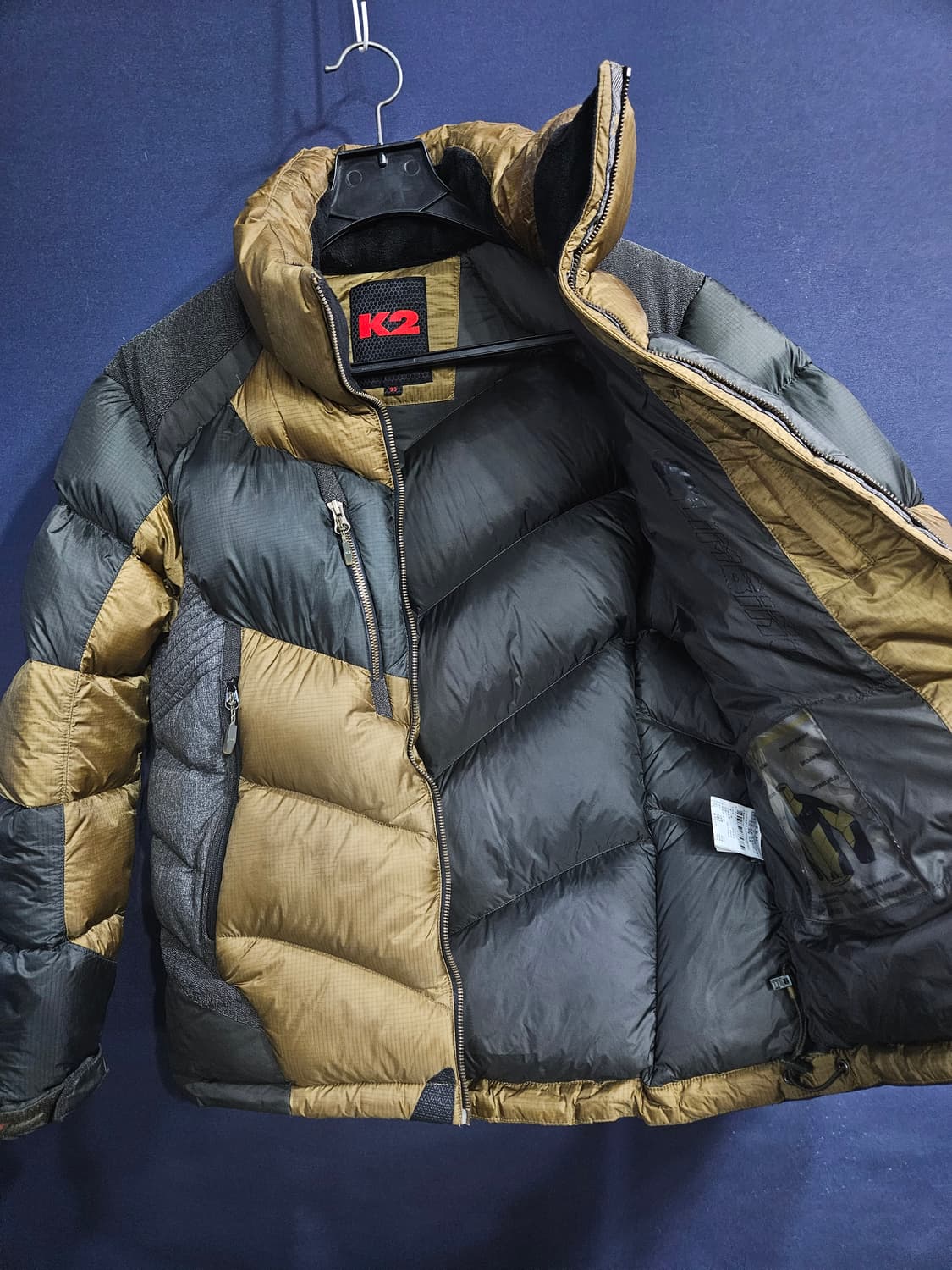 케이투 850필 윈드스토퍼 투톤컬러 남성 슬림핏 95 구스다운 패딩  상품이미지9