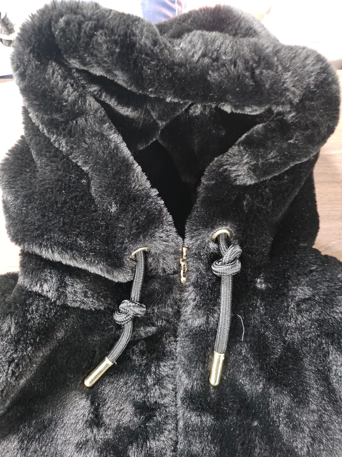 ZARA자라 페이크퍼 후두집업 자켓 L 상품이미지4