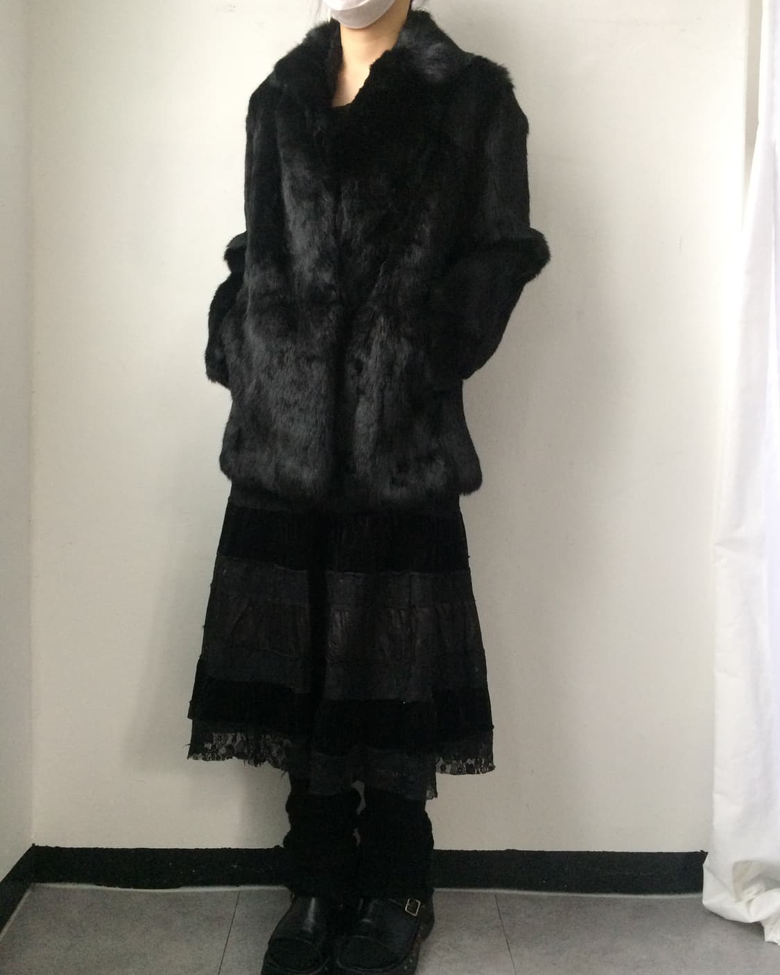 Rabbit fur jacket 상품이미지5