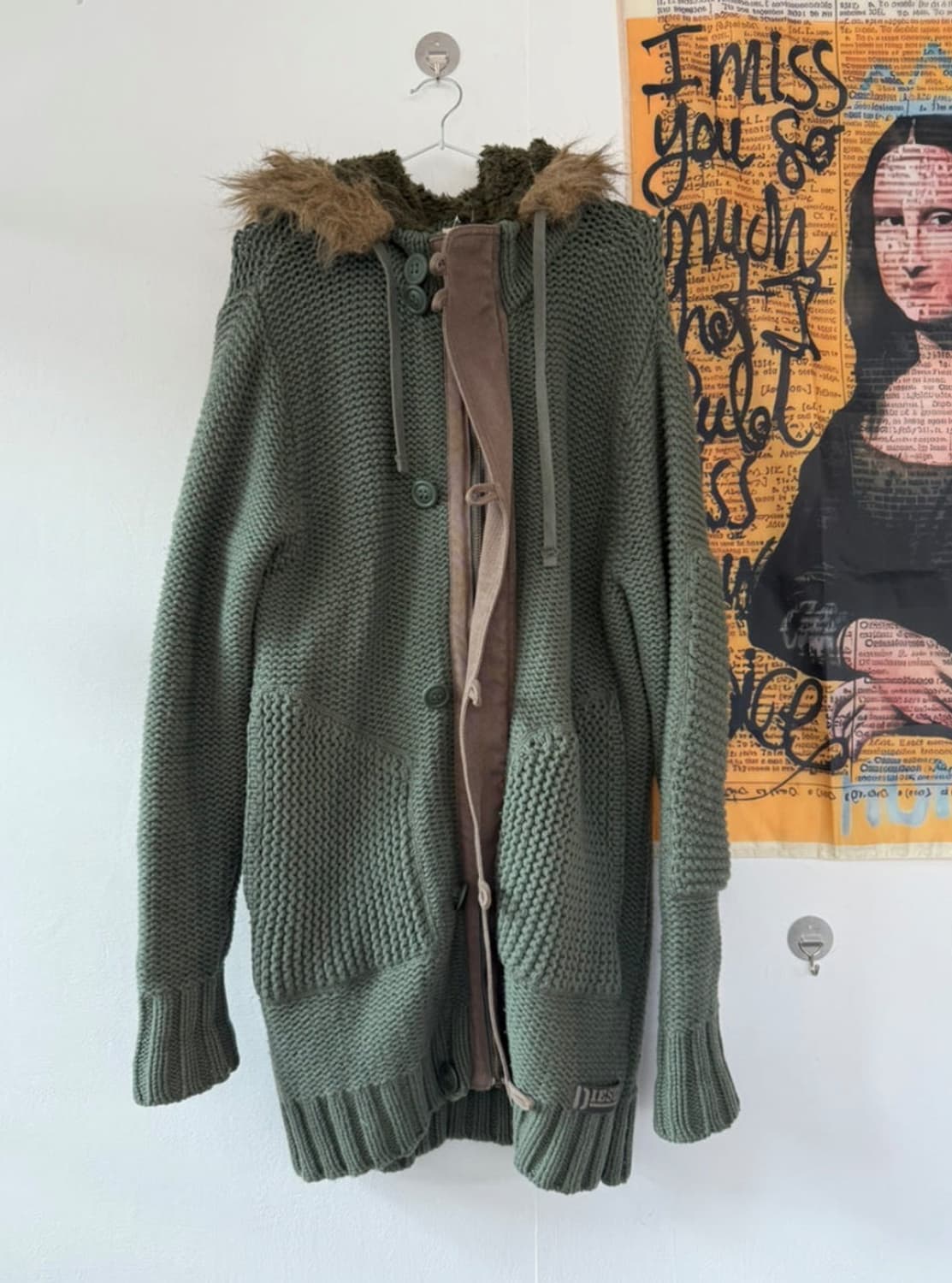 Diesel wool knit hoody zipup 상품이미지7