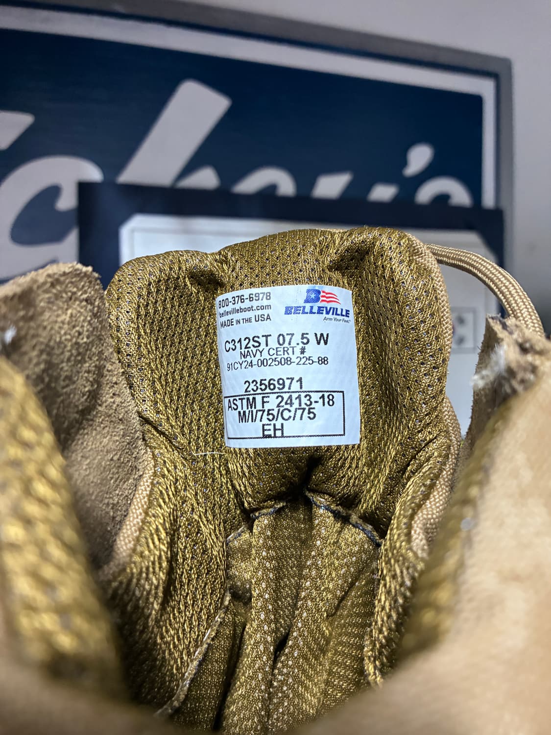 미군 군화 베르빌/ (260mm) 작업화 안전화 스틸토 상품이미지6