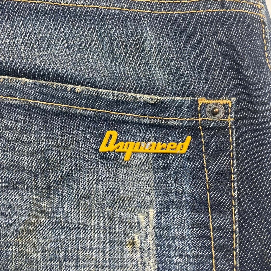 디스퀘어드 루키3 가죽덧댐 데님팬츠 상품이미지2