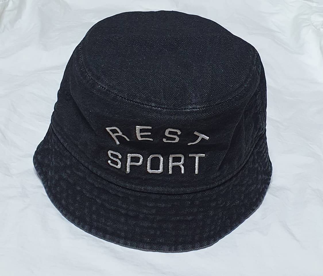 블랙 검정 레스트앤레크레이션 벙거지 어부 데님 모자 상품이미지3