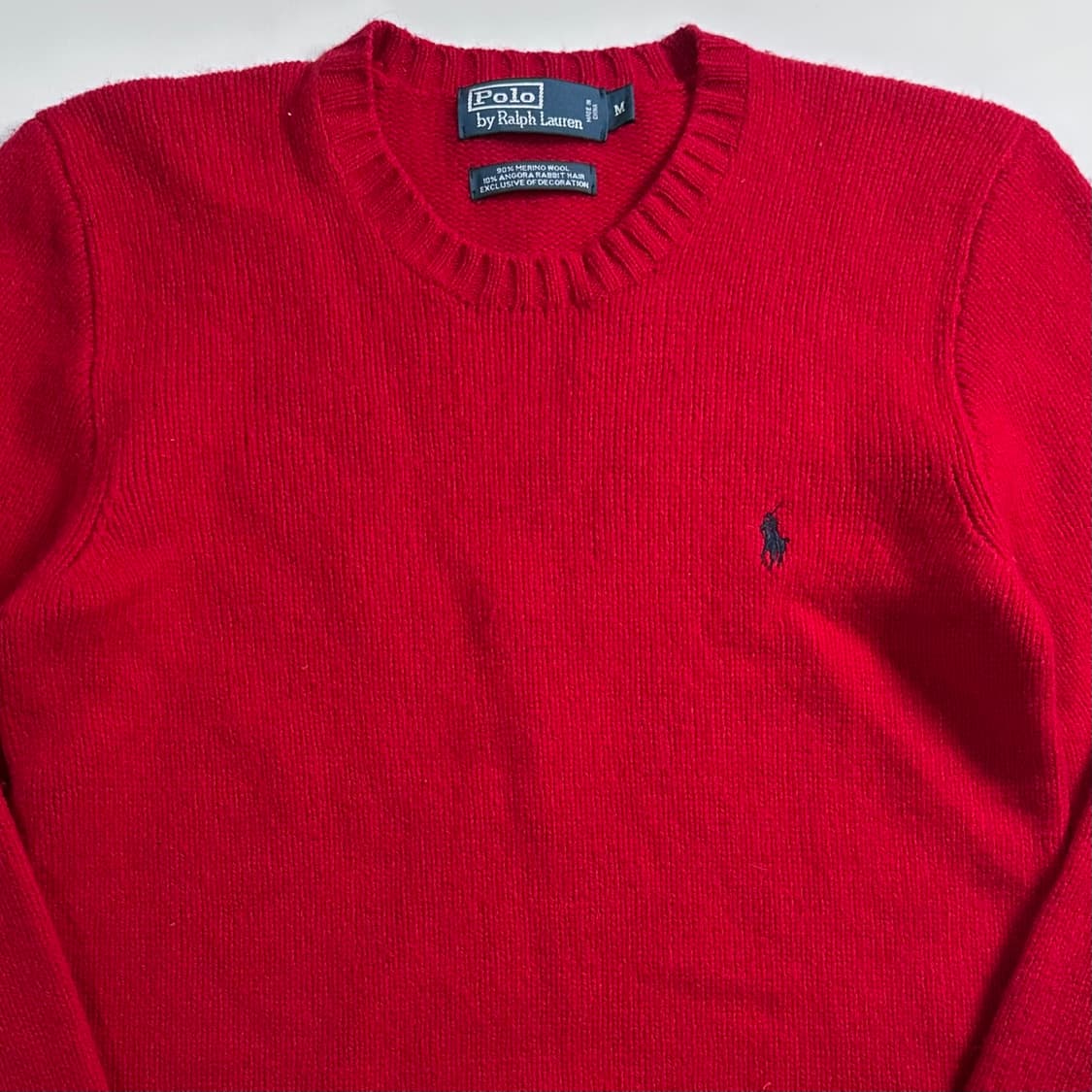 폴로 랄프로렌 레드 메리노 울 니트 상품이미지2