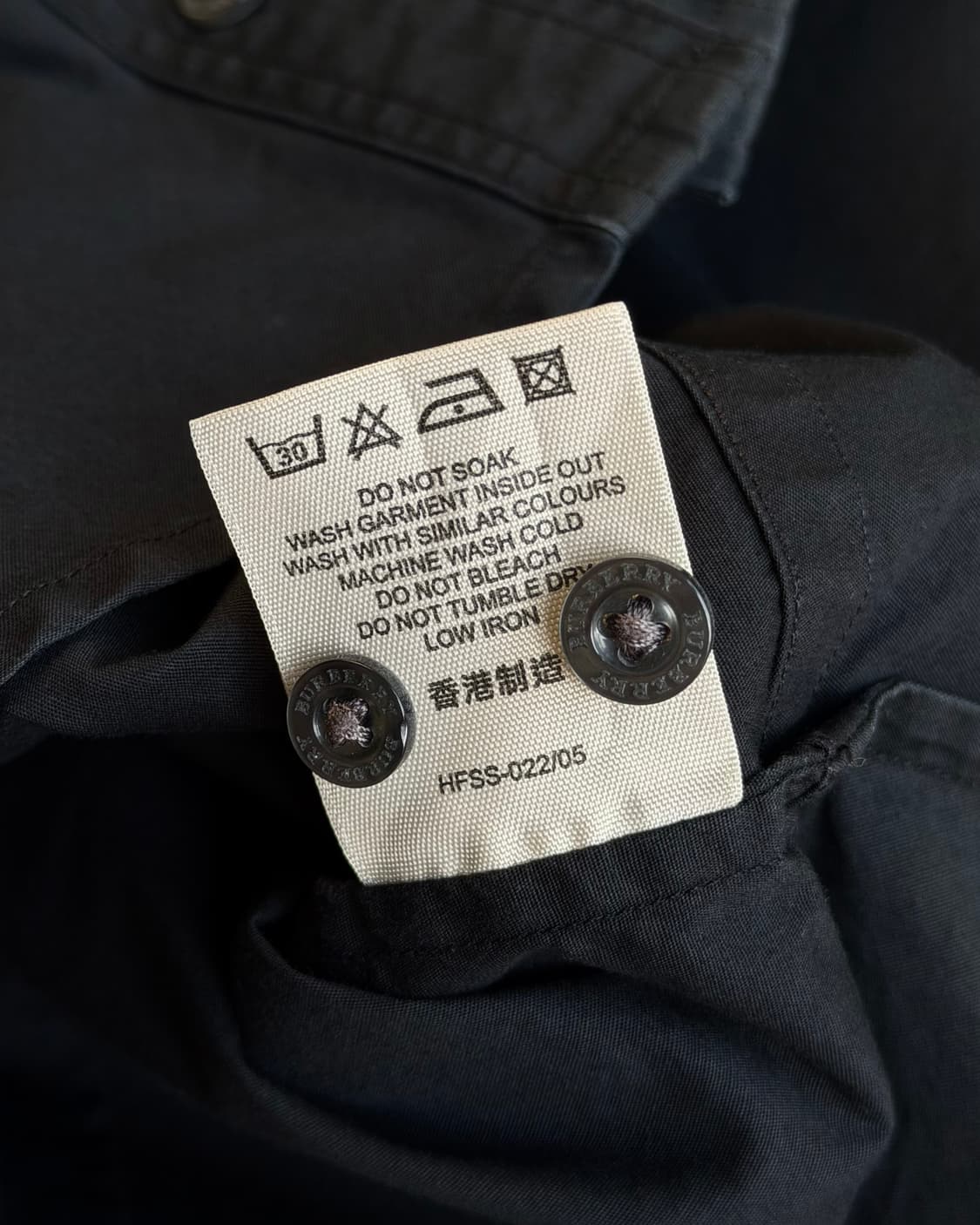 BURBERRY women's black crop shirt 상품이미지10