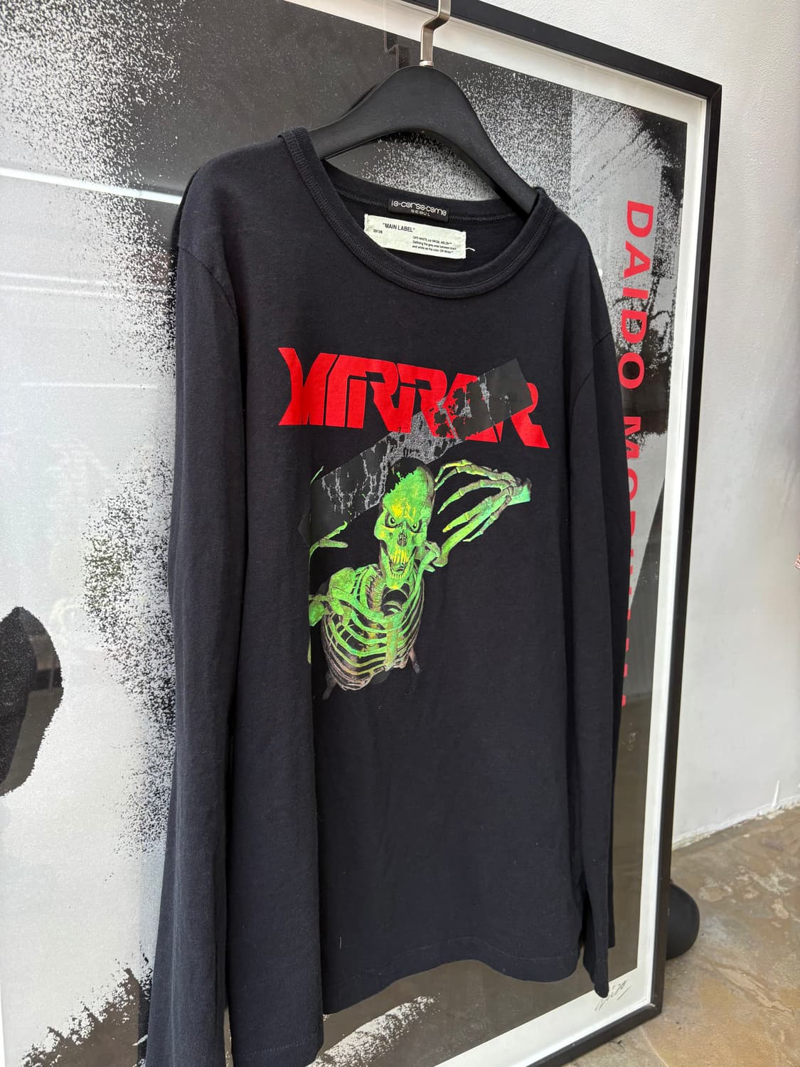 17ss Off White Mirror skull 롱슬리브 상품이미지2
