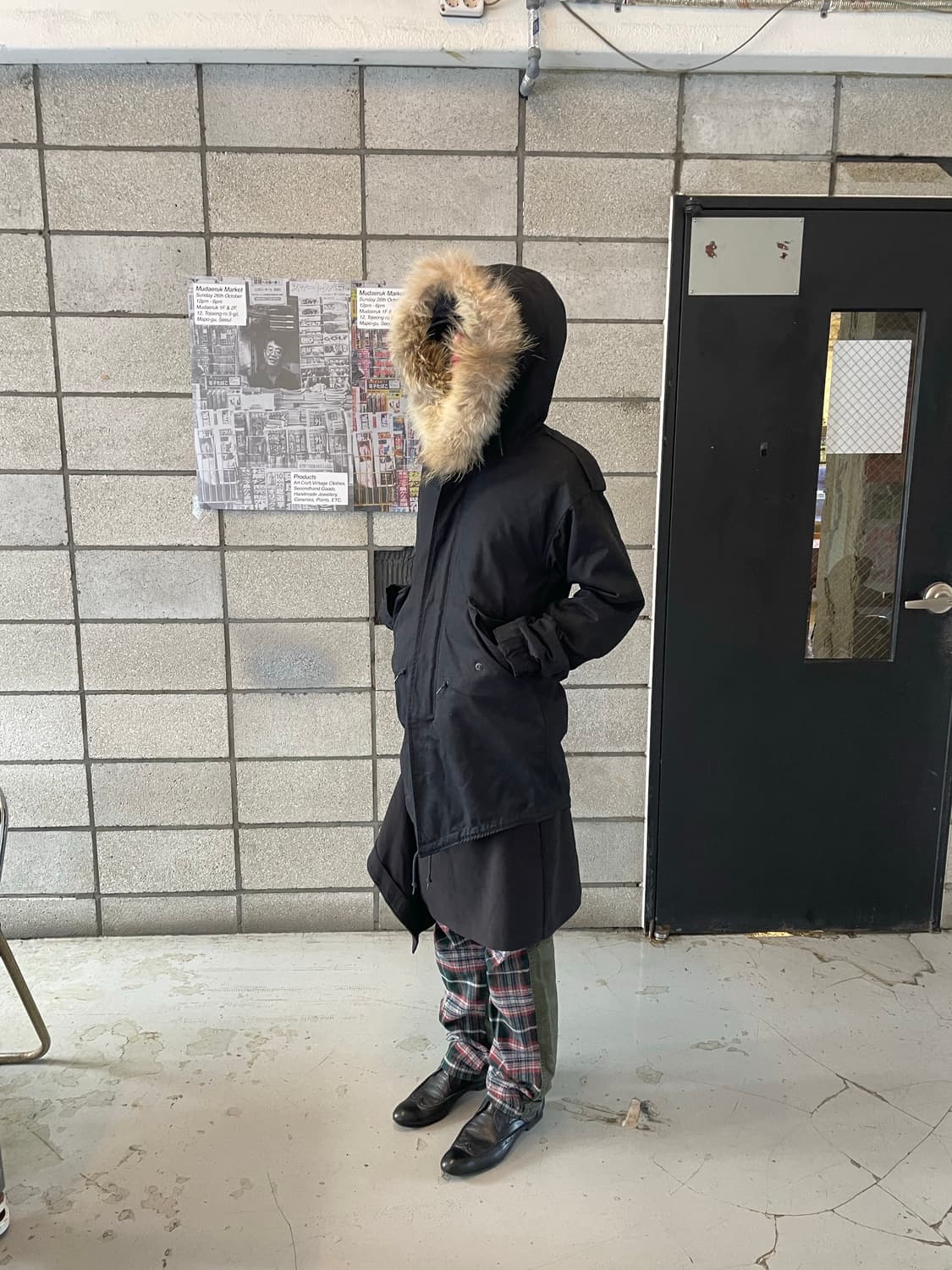 라드뮤지션 퍼 후드 모즈코트 상품이미지2